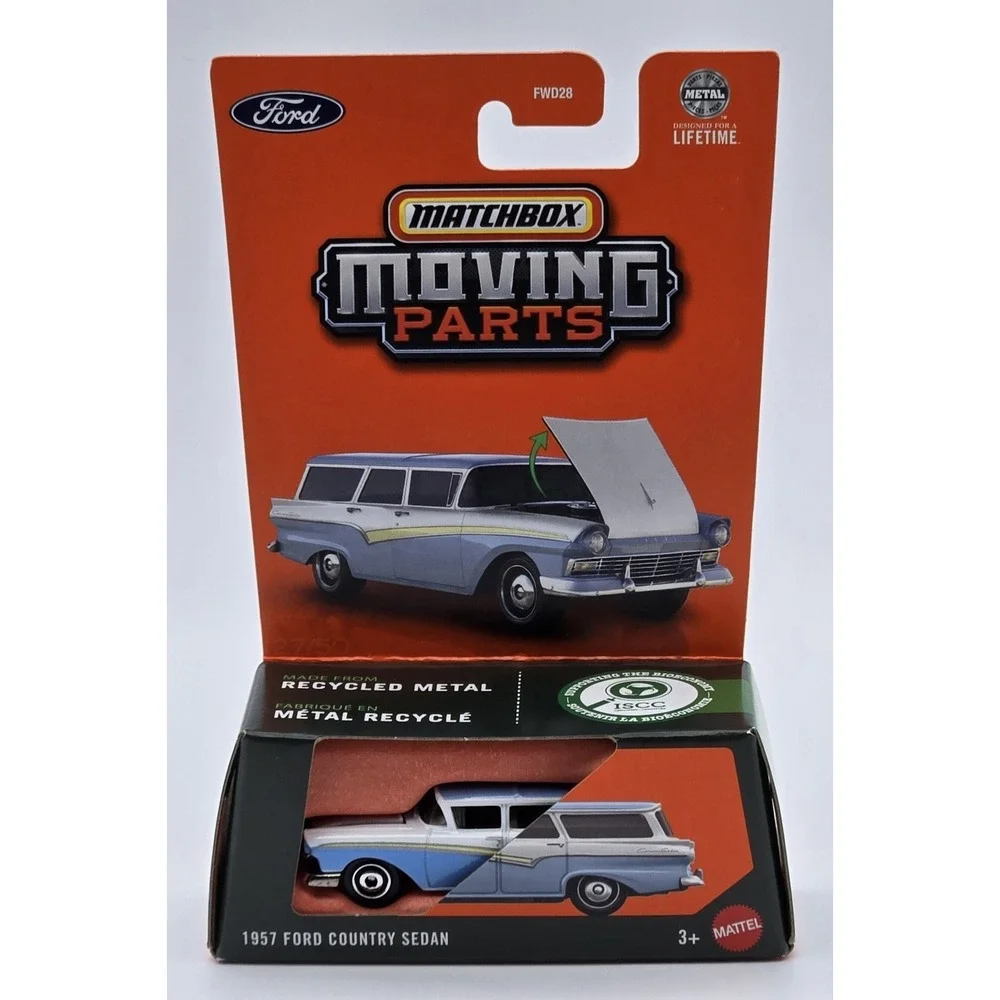 Matchbox Moving Parts 1997‎ Ford Country Sedan Diecast 1:64 Car Model